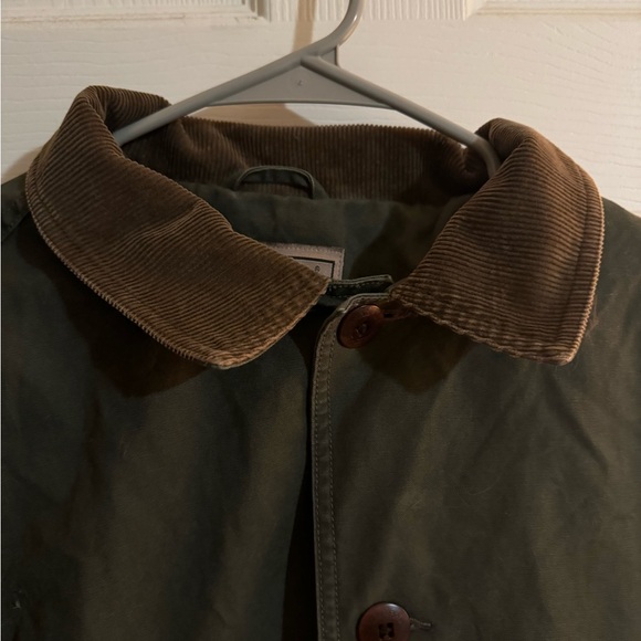 LL Bean Barn Jacket Olive Green Men’s Small - Picture 5 of 14